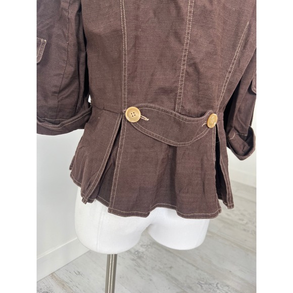 Women's Morrissey Y? Brown Vintage Canvas Jacket Size 12 - Picture 4 of 8